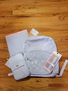 NWT LoveShackFancy x Target Everblooming Rosettes Floral Back To School 4 Pc Set